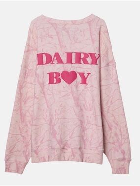 Dairy Boy Pink Camo Crewneck